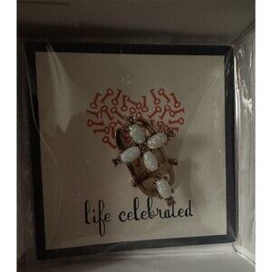 Keep Collective OPAL STONE CROSS ROSE GOLD COLLECTORS EDITION Key Charm NIB